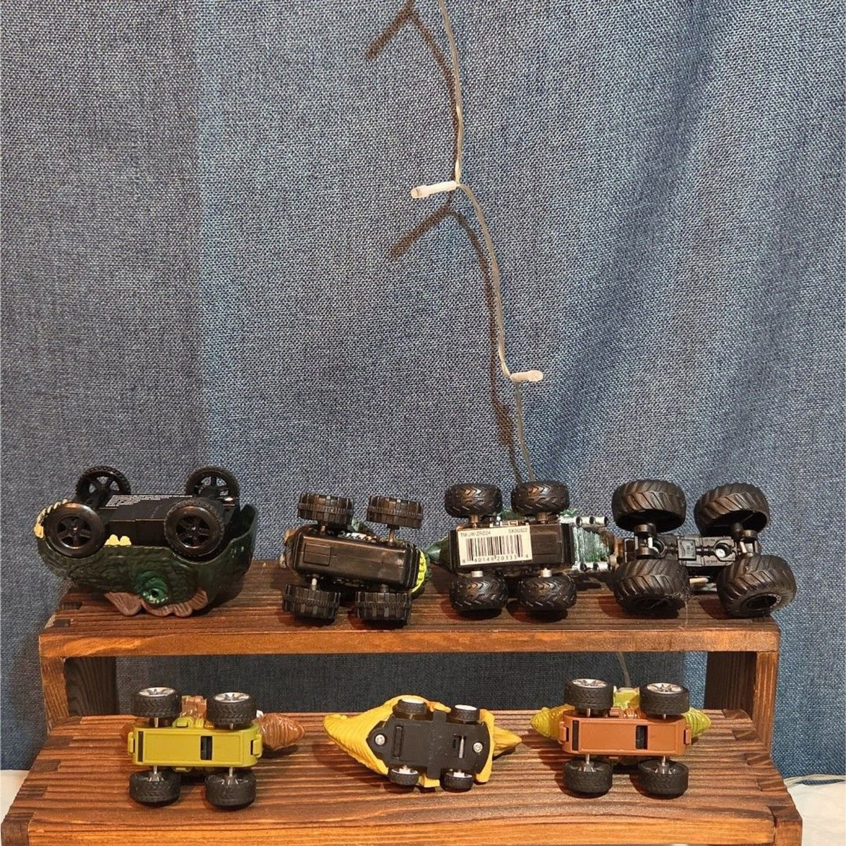 Lot Of 7 Dinosaur Monster Trucks, Vehicles Plastic