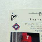2000 Topps Gallery Rusty Greer #4 Texas Rangers Canvas Texture Baseball Card
