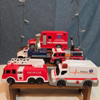 Unbranded Fire Rescue Ambulance Truck Lot 5 Plastic Toy Vehicles
