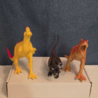 Dinosaur Toy Figures Lot of 6 T-Rex Triceratops Stegosaurus