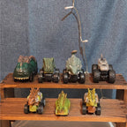 Lot Of 7 Dinosaur Monster Trucks, Vehicles Plastic