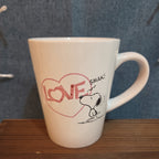 Peanuts Snoopy Love Smak 16oz Ceramic Mug Woodstock Heart Cartoon Valentine