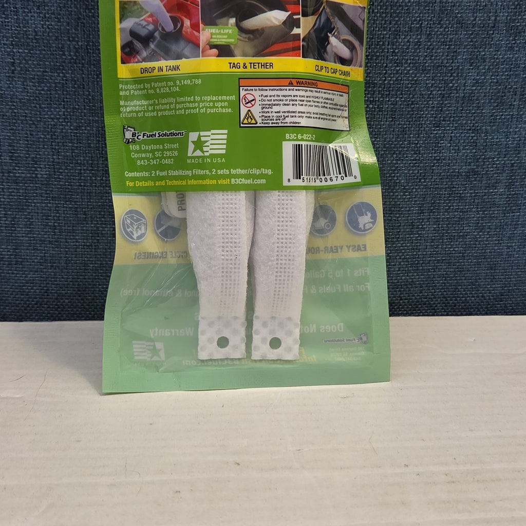 Fuel Life In-Tank Fuel Stabilizer Filter B3C Small Engine 2 Pack Mower Chainsaw