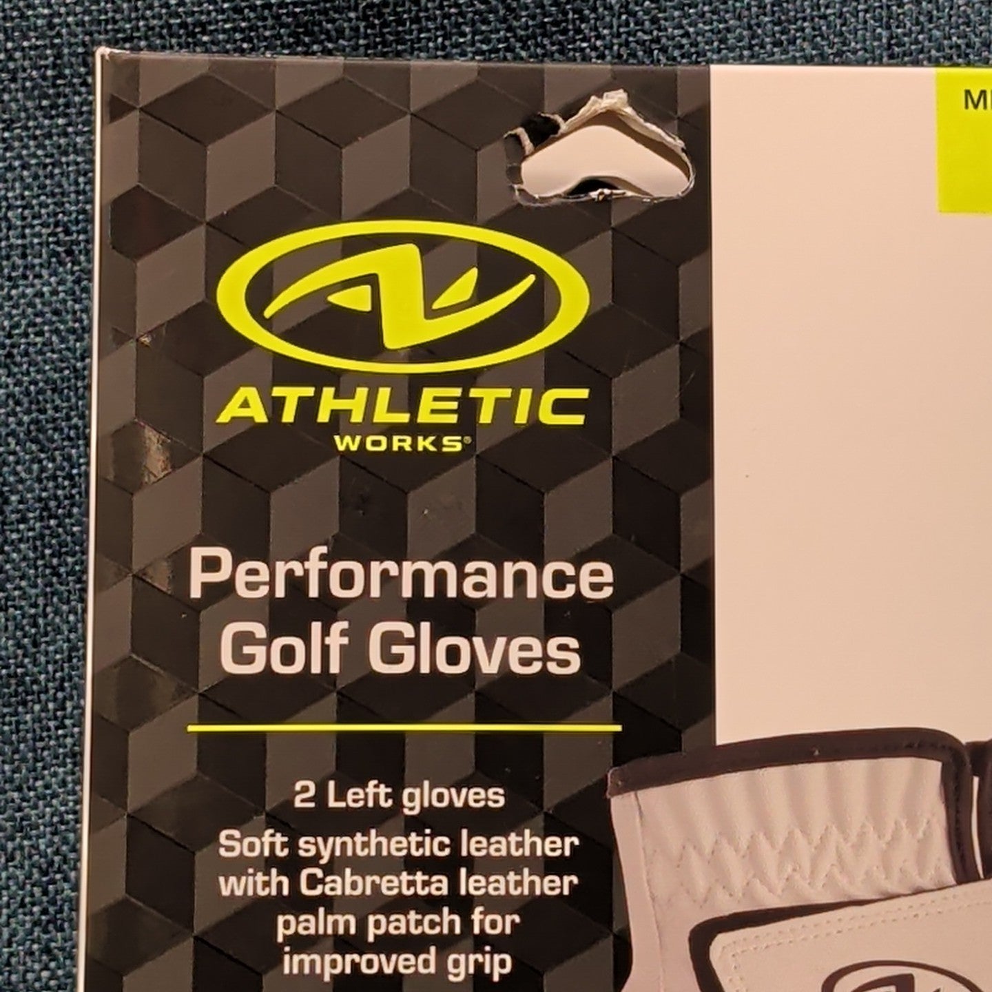 NEW Athletic Works Performance Golf Gloves 2-Pack | Size L | 2 Left Hand Gloves
