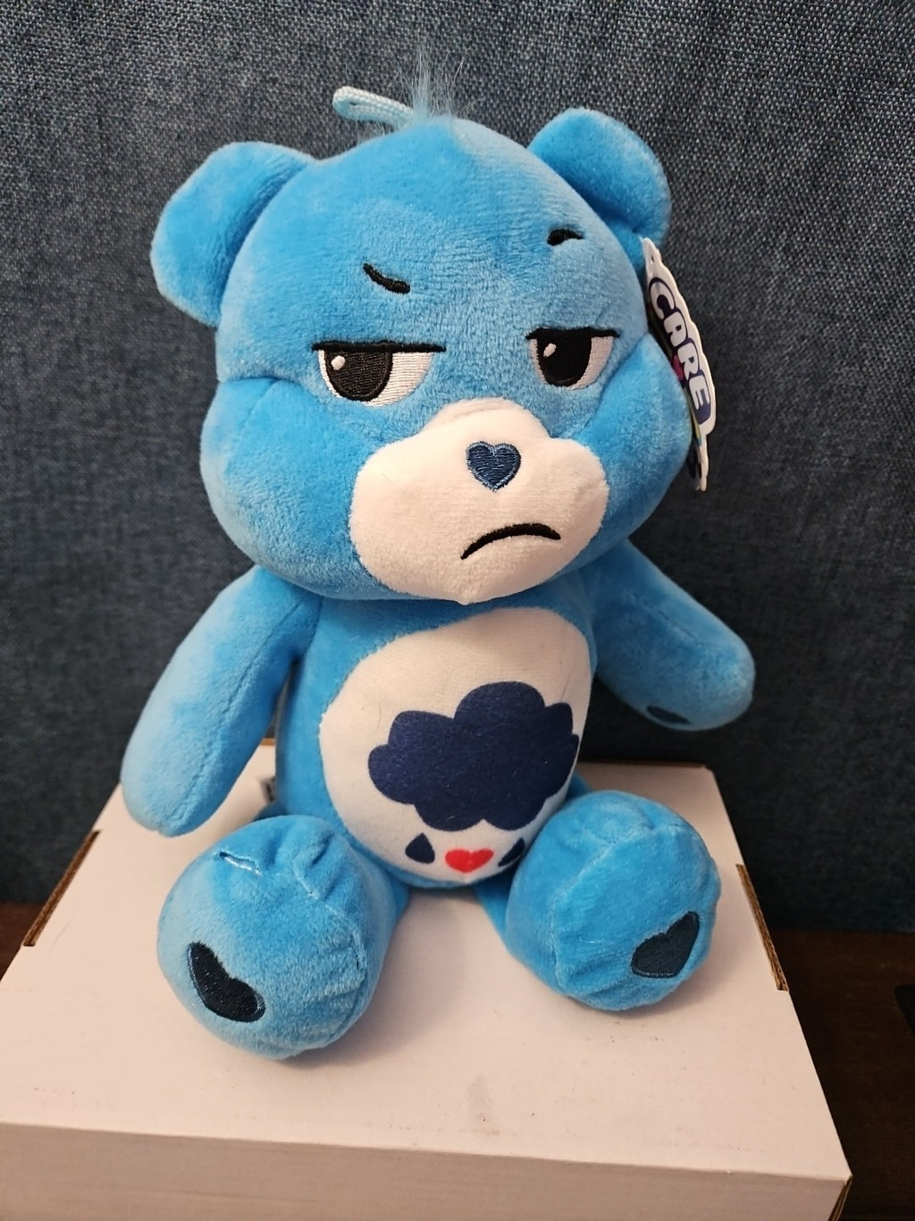 Care Bears Grumpy Bear Plush 11' Basic Fun Blue Cloud | NWT Read Condition Tear