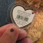 Ty Beanie Boos Glitzy Reindeer 6" Plush Gold Glitter Holiday