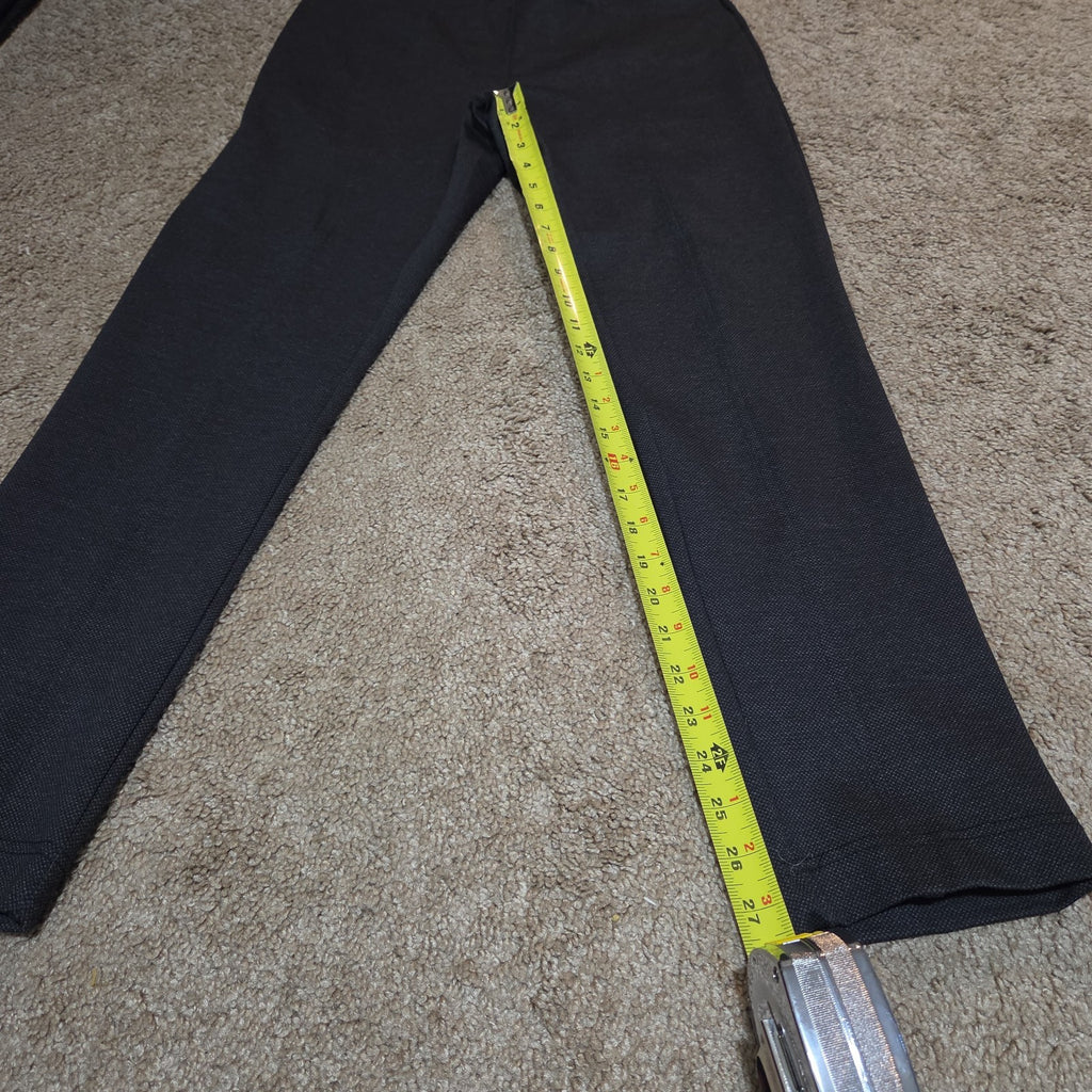 Calvin Klein Pants Womens M Black Slim Fit Ankle Stretch Elastic