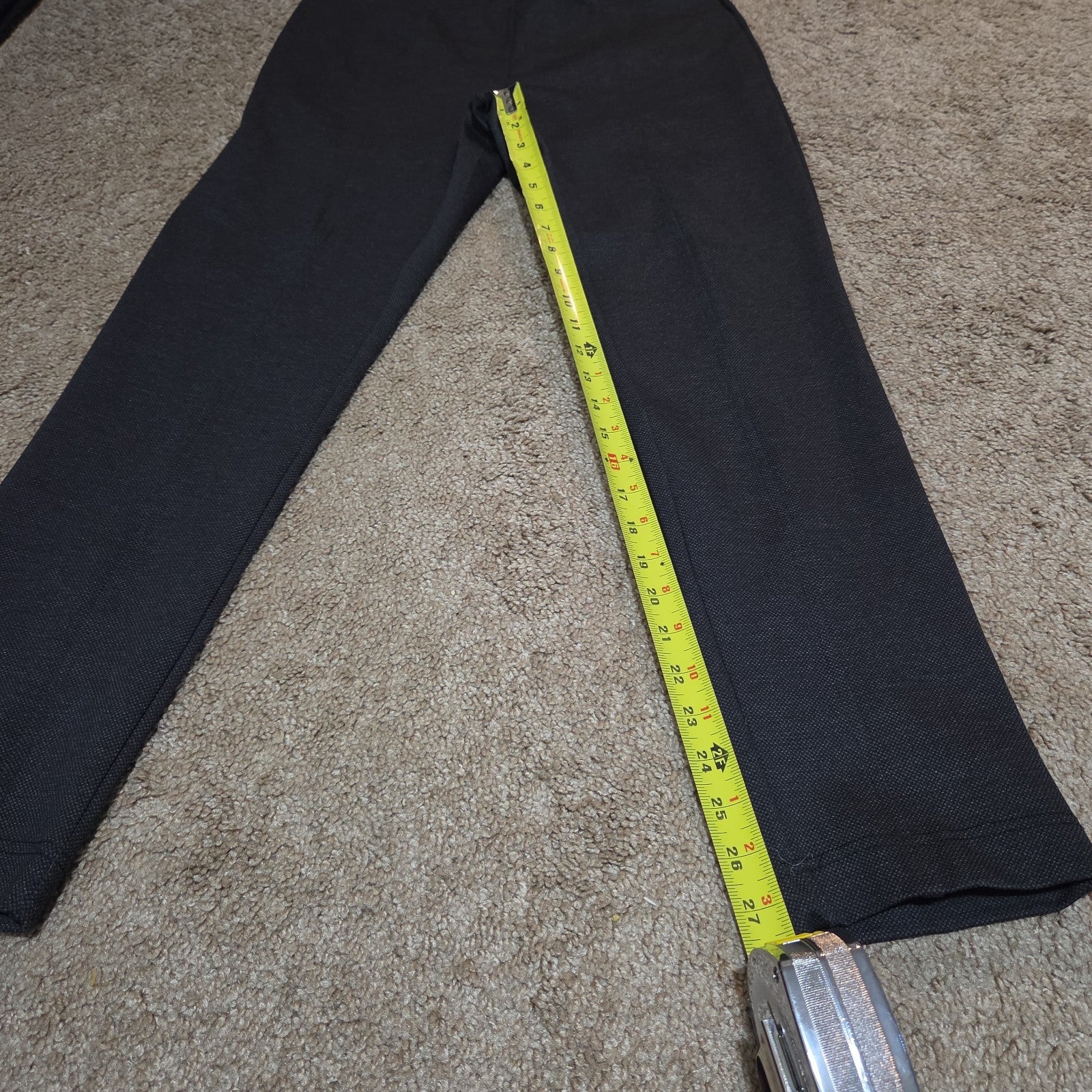 Calvin Klein Pants Womens M Black Slim Fit Ankle Stretch Elastic