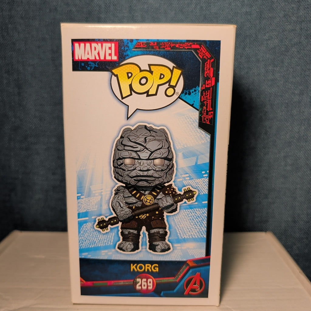 Funko Pop Korg #269 Marvel Thor Ragnarok Vaulted Vinyl Figure In Box 