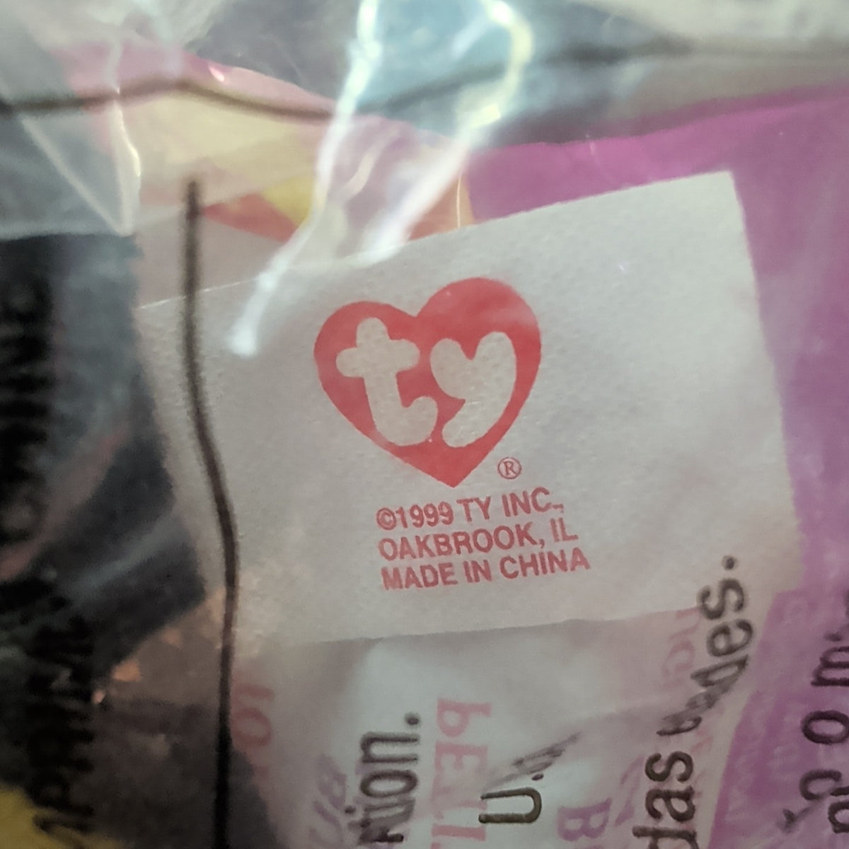 Ty Teenie Beanie Baby Bumble the Bee #6 McDonald’s 2000 Sealed New Toy Retired