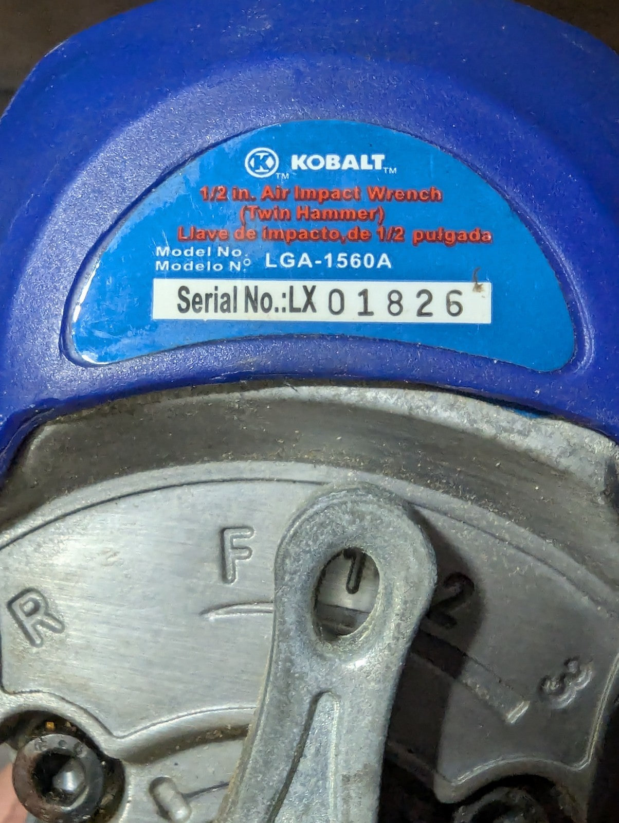 Kobalt 1/2" Air Impact Wrench + 7 Socket Set | Pneumatic Twin Hammer Tool LGA-15