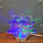 Flower Touch Lamp Glass Oil Warmer Multicolor