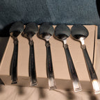 Hampton Silversmiths PORTFOLIO Glossy Spoons Set of 5 | 18/0 Stainless 208