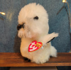 TY Beanie Boos Austin White Owl 6" Plush Gold Eyes Kawaii MWMTs