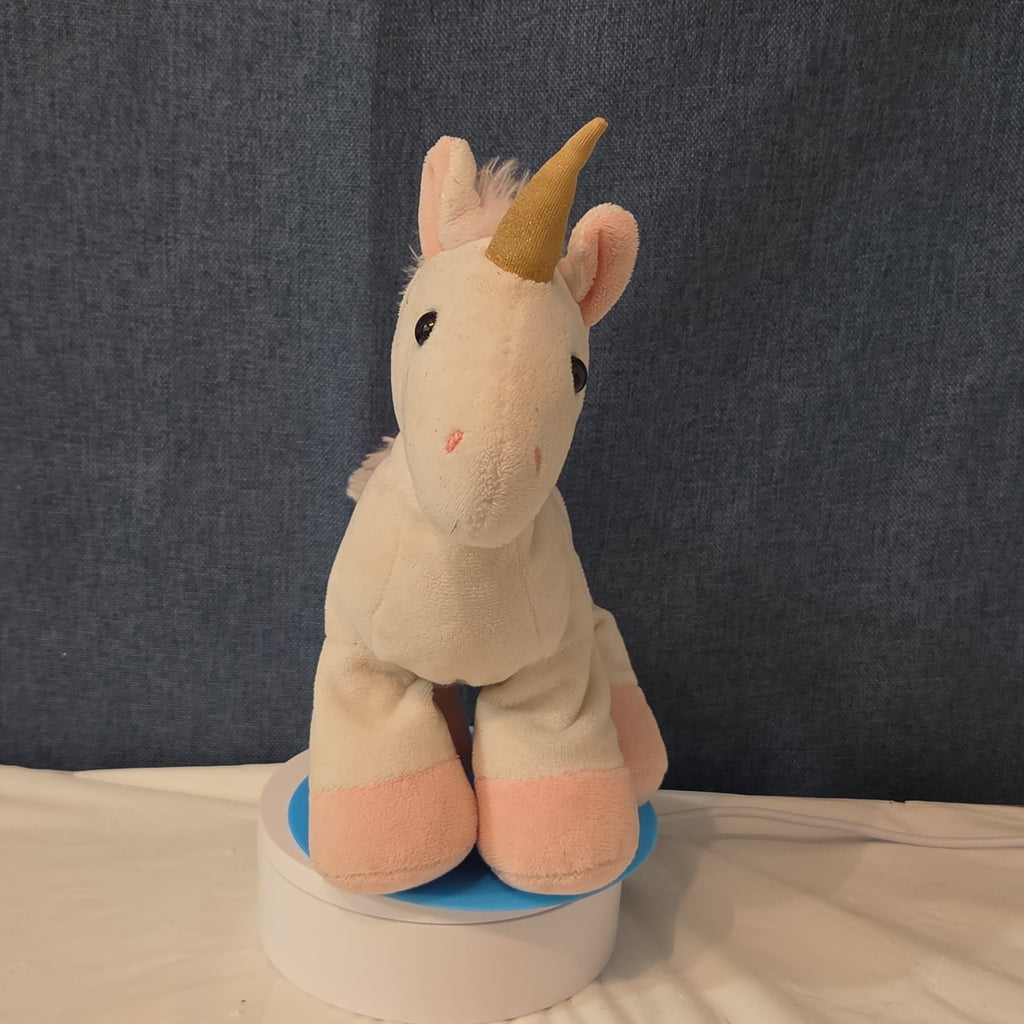 Manhattan Toy White Pink Unicorn Plush Rainbow Stars
