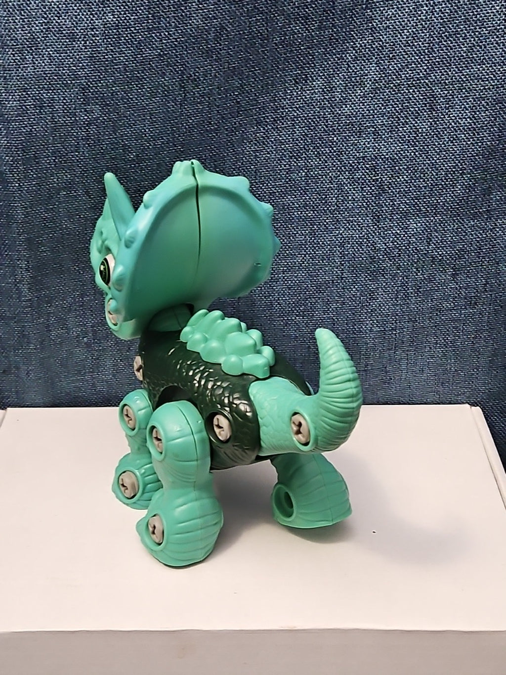 Take Apart Dinosaur Triceratops Figure Only | Green DIY Building Toy