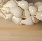 Hawaiian Woven Shell Lei Long Necklace Boho Beach