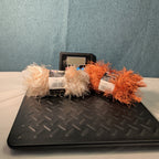 Lion Brand Fun Fur Yarn Copper & Champagne Eyelash Lot 2 Skeins 64yds Y2K NEW