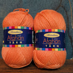 Herrschners Afghan Yarn 2 Ply Coral Rose Acrylic 2 Skein