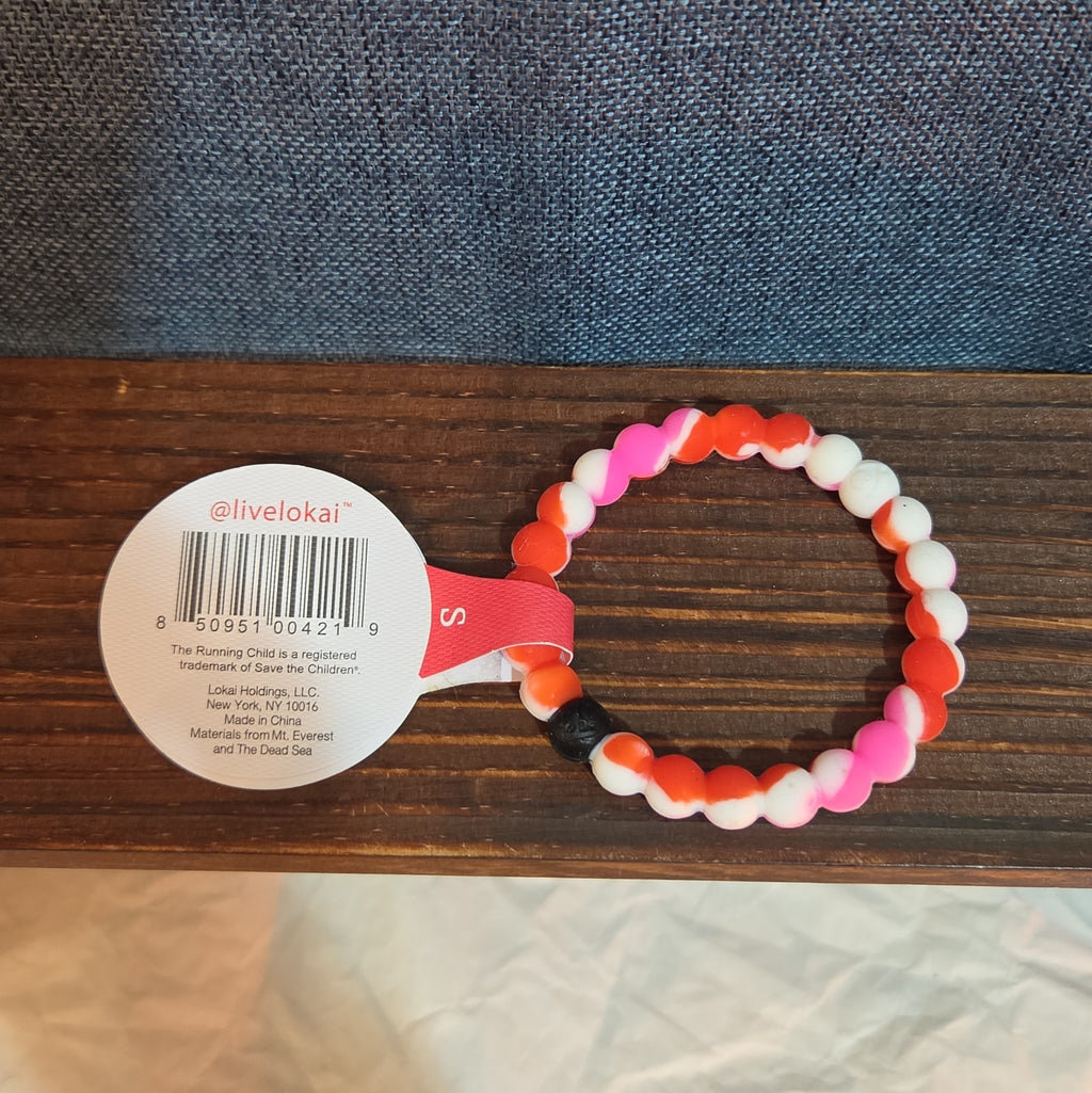Lokai Breast Cancer Awareness Pink Silicone Bracelet Size S