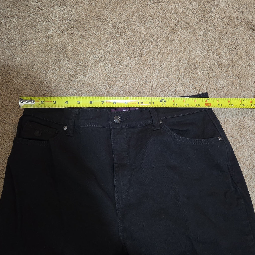 Gloria Vanderbilt Amanda Black Jeans Stretch 14P Short Women Classic