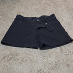 d.jeans High Waist Shorts Black Repreve Stretch Denim Modern Preowned Size 12