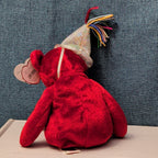 ​Ty Beanie Baby JULY Birthday Bear 2002 Red Teddy Silver Party Hat with Tag