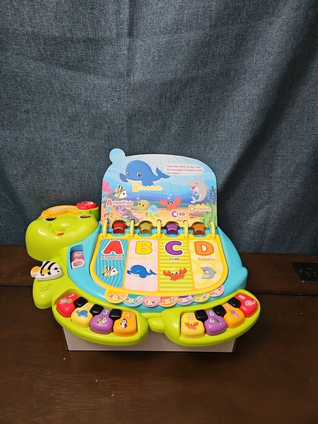 VTech Touch & Teach Sea Turtle | Interactive Learning Book Toy | Phonics & Music