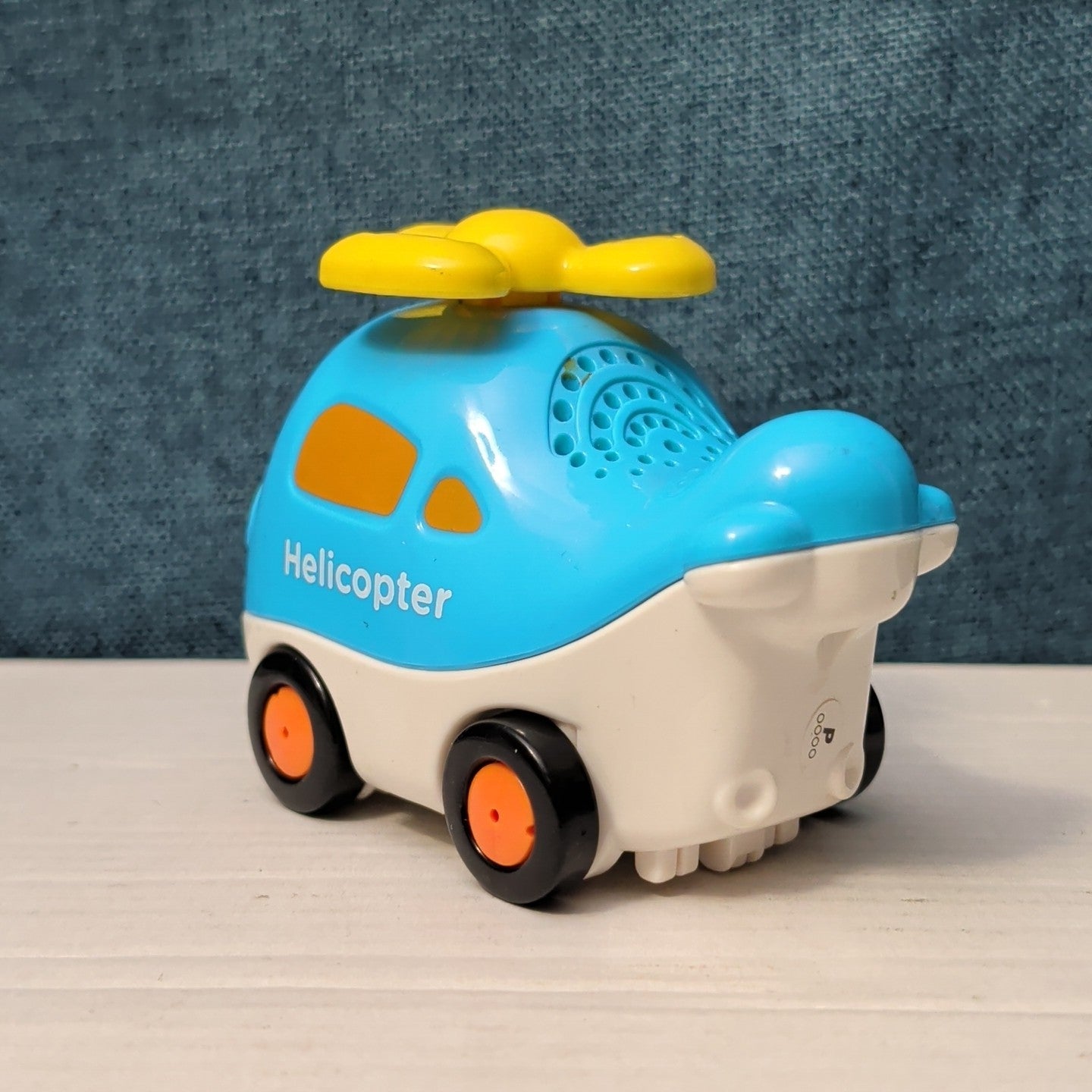VTech Go! Go! Smart Wheels HELICOPTER | Light Blue & Yellow | Tested Works!