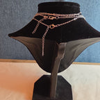 Fashion Silver Tone Multi Tier Lariat Disc Necklace Boho NIP X002Q3ZYJ