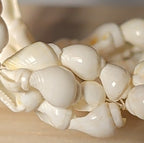 Hawaiian Woven Shell Lei Long Necklace Boho Beach