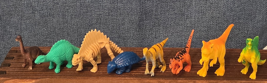 Mini Plastic Dinosaur Figure Lot 8 Prehistoric Toys