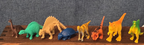 Mini Plastic Dinosaur Figure Lot 8 Prehistoric Toys