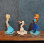 Disney Infinity Frozen 3 Figure Lot Elsa Anna Olaf PVC Loose