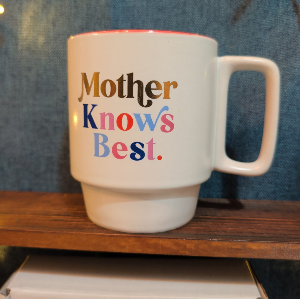 Designworks Ink Mother Knows Best Coffee Mug Ceramic