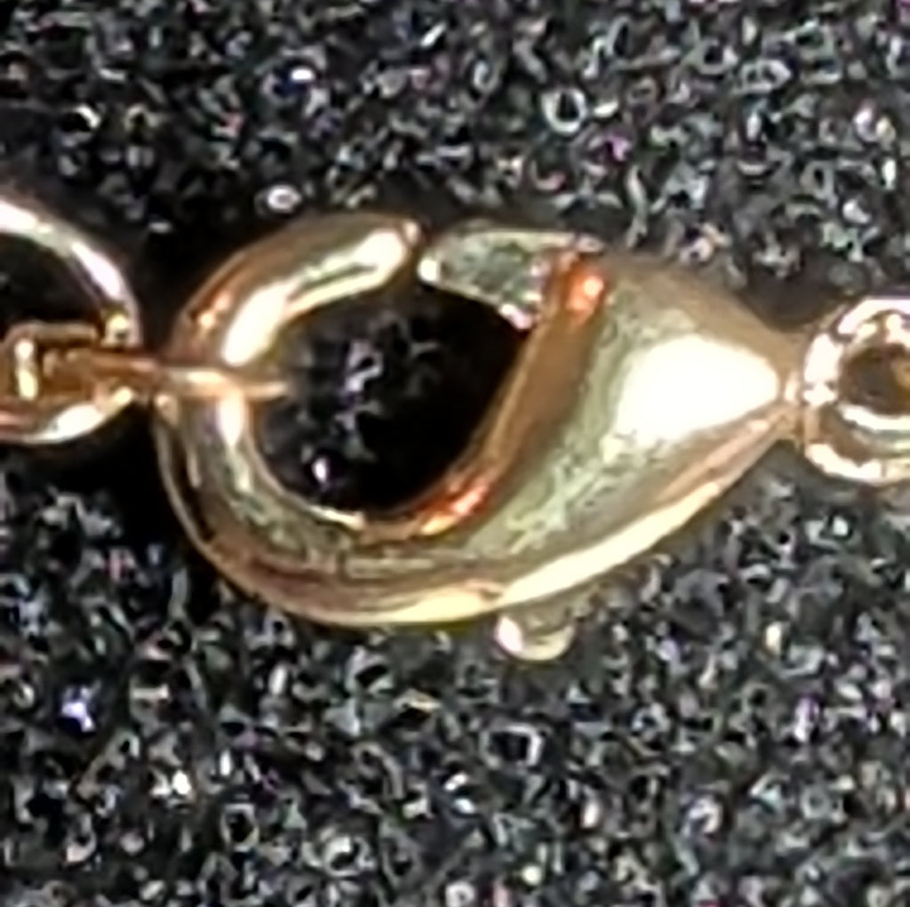 Bubble Letter E Necklace Rhinestone Gold Tone Y2K Vibe