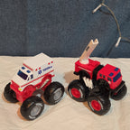 Tonka Metal Movers Monster Firetruck Ambulance Diecast 2021 Lot 2