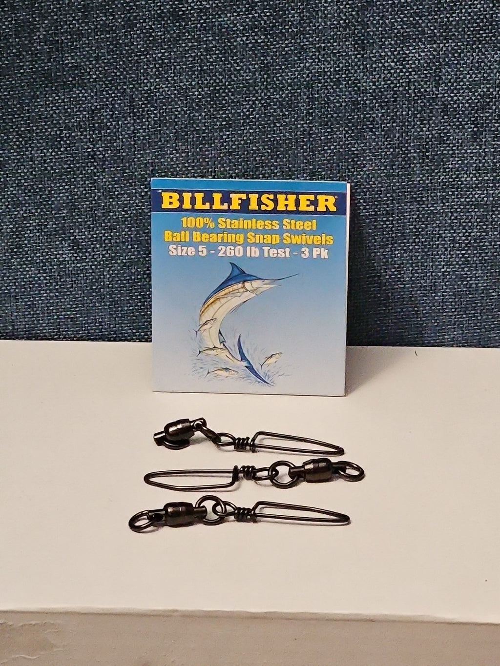 Billfisher Ball Bearing Snap Swivels | Size 5 | 260 lb Test | 100% Stainless