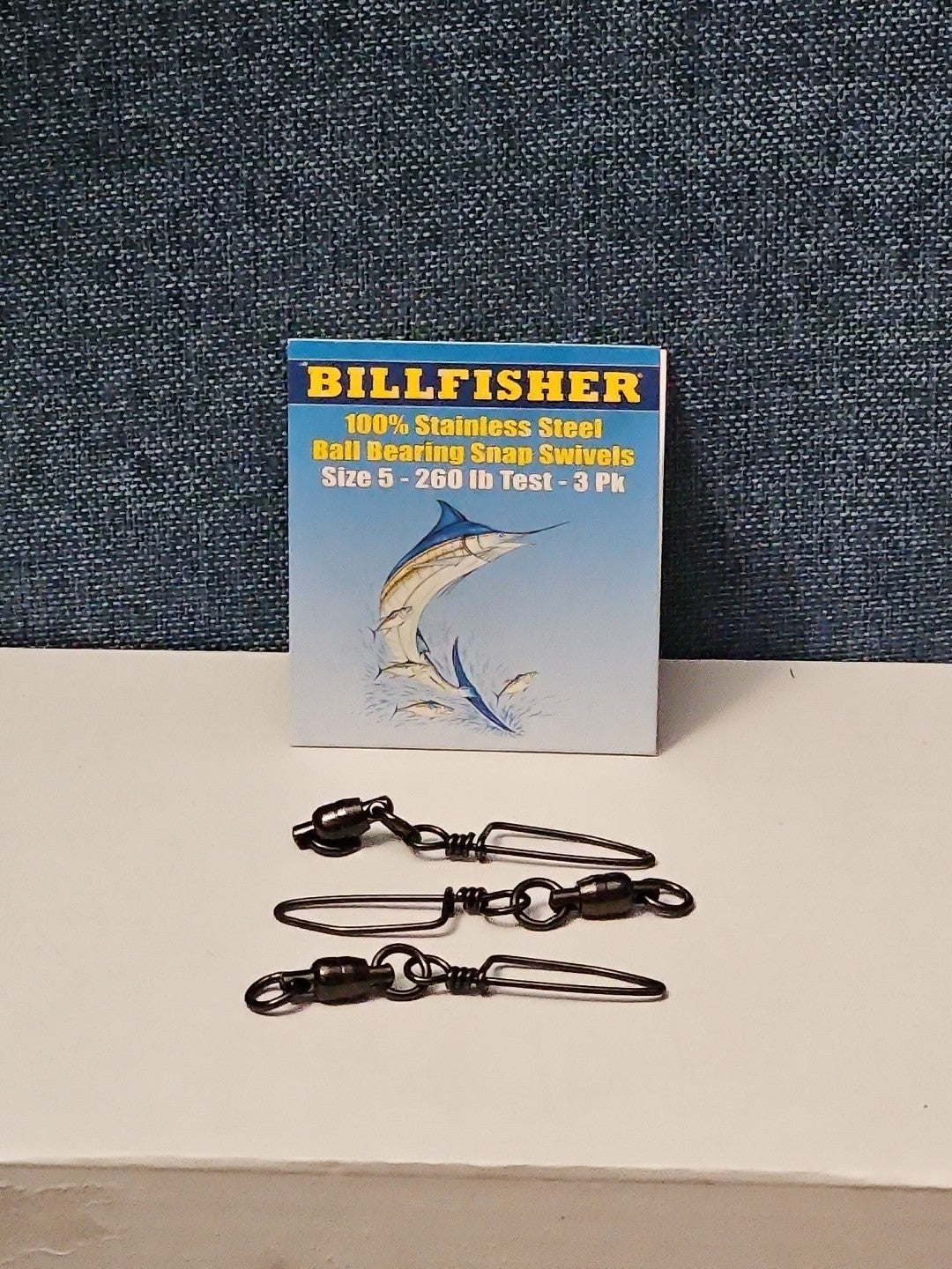 Billfisher Ball Bearing Snap Swivels | Size 5 | 260 lb Test | 100% Stainless