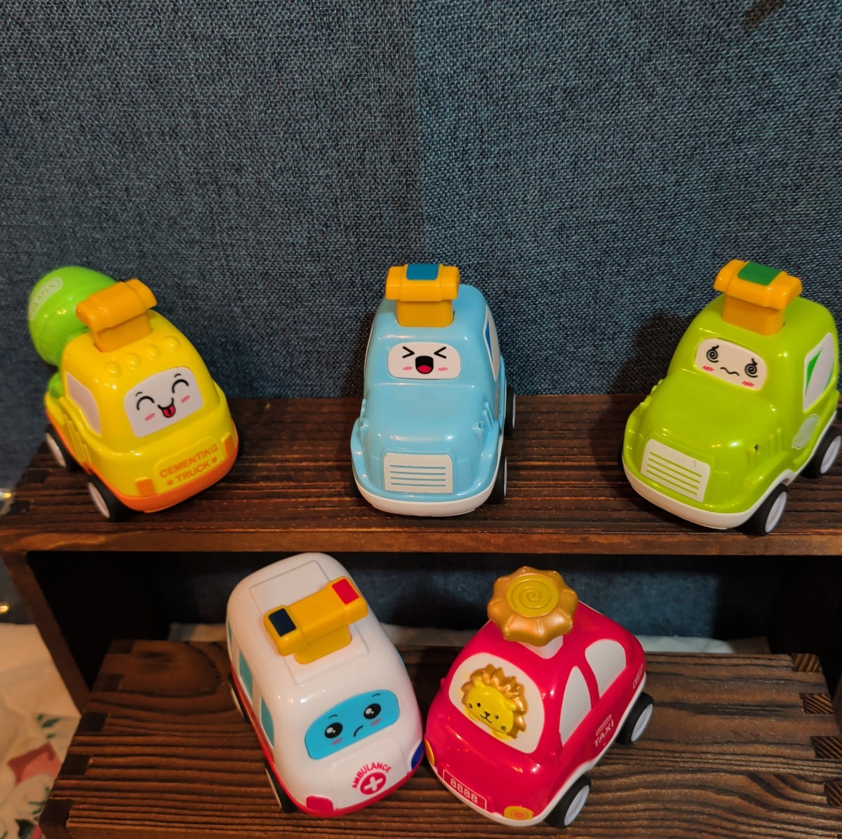 5Pc Pull Back Toy Car Set Toddler Kawaii Push Play