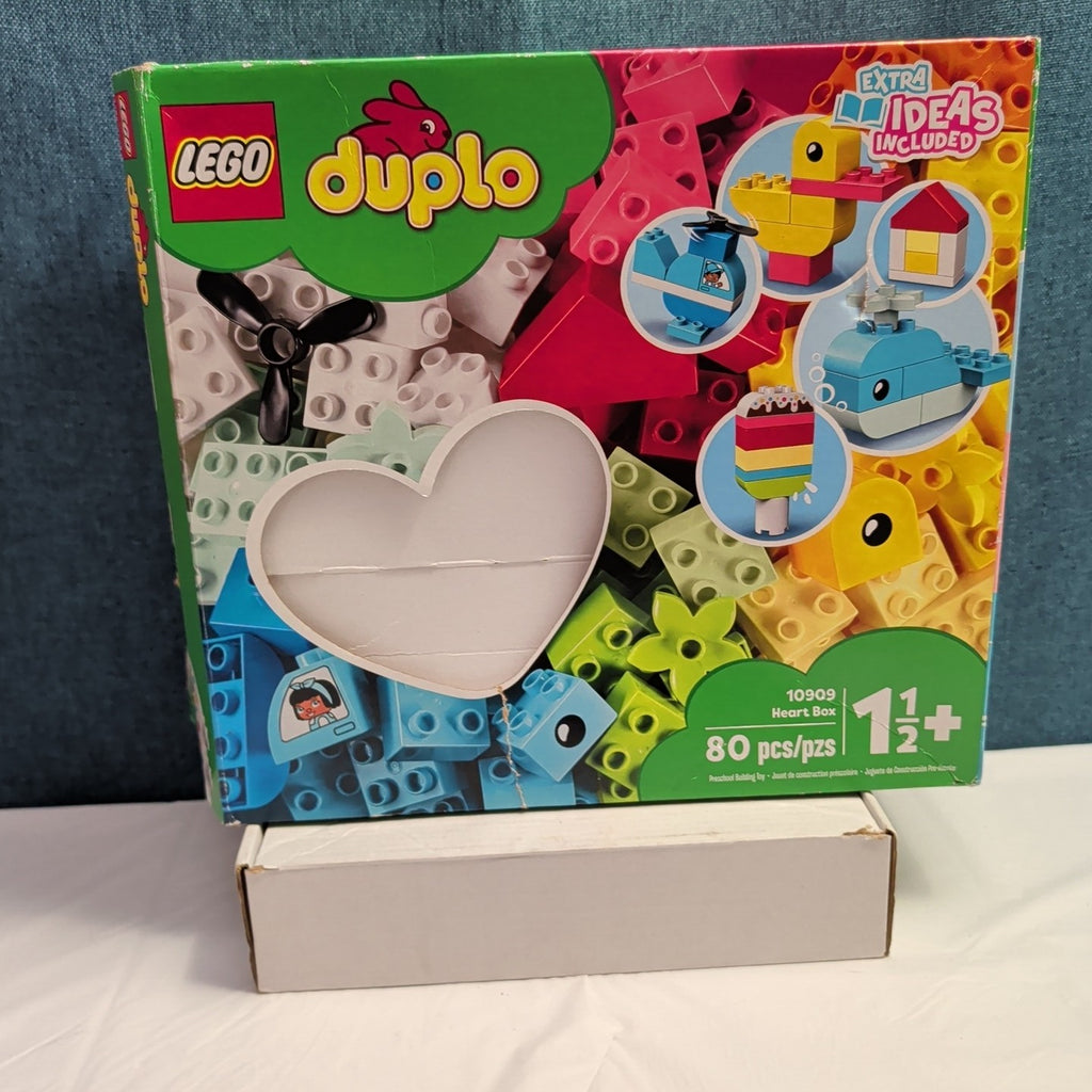 LEGO DUPLO 10909 Heart Box 80 Pieces Toddler Building Toy 2020 Retired Complete