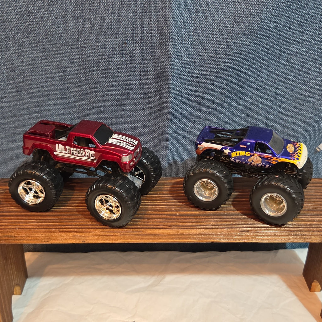 Hot Wheels Monster Trucks Race Bundle Crush Cars Diecast Y2K Mixed with Demo Car