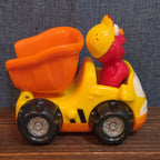 Sesame Street Elmo Dump Truck Plastic Construction Toy 2001