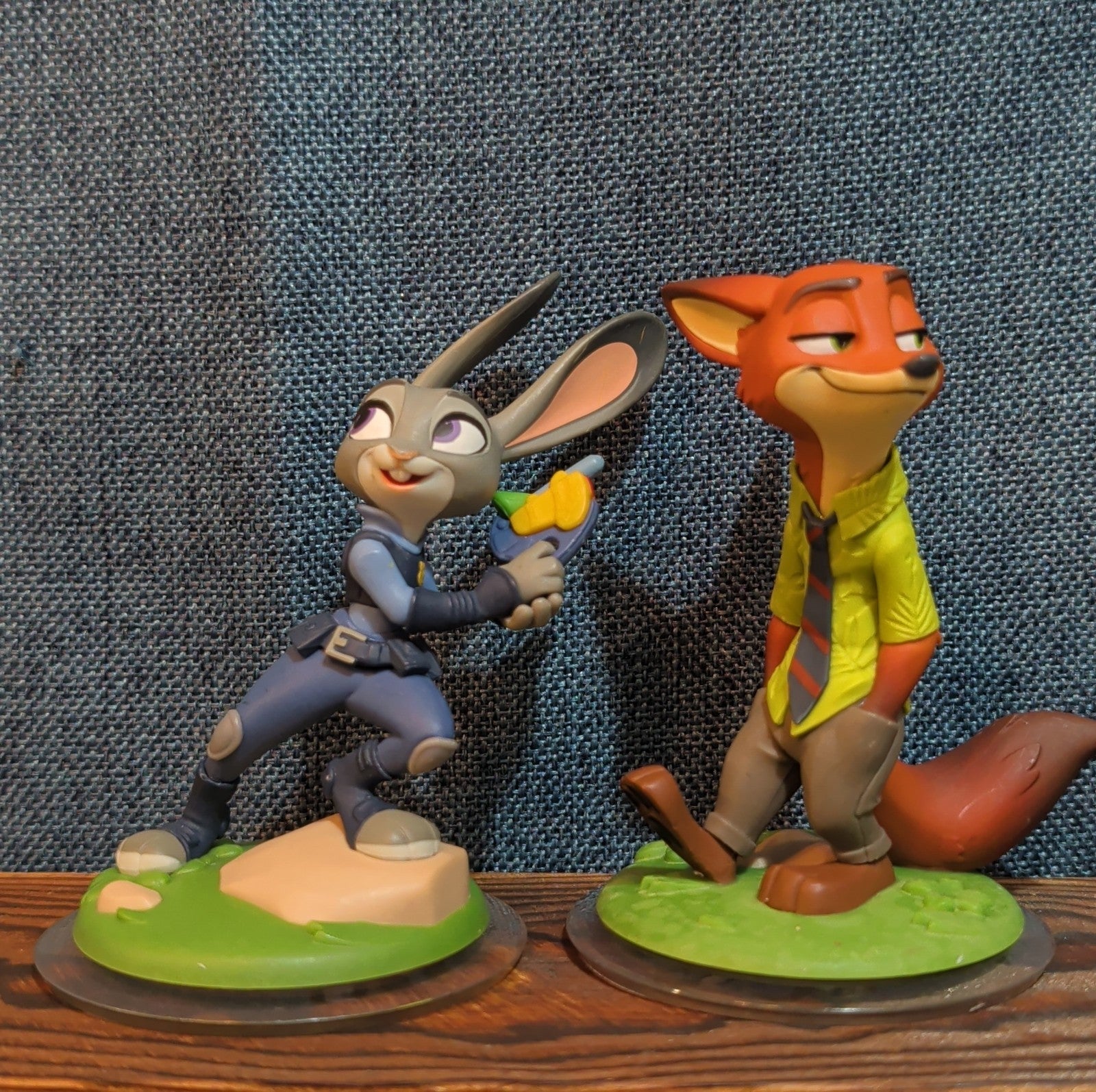 Disney Infinity 3.0 Zootopia Judy Hopps Nick Wilde 2 Figure Lot PVC Loose