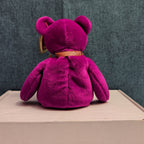 Ty Beanie Baby Millennium Bear MWMT Retired Holographic Tag Purple 2000 Y2K Toy