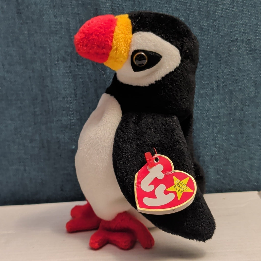 Ty Beanie Baby Puffer Puffin Bird 1997 Retired MWMT P.E. Pellets Authentic 90s