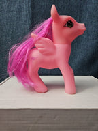 Pink Pegasus Pony Toy | 4.5"  MLP Style "Fakie" Figure | Magenta Hair