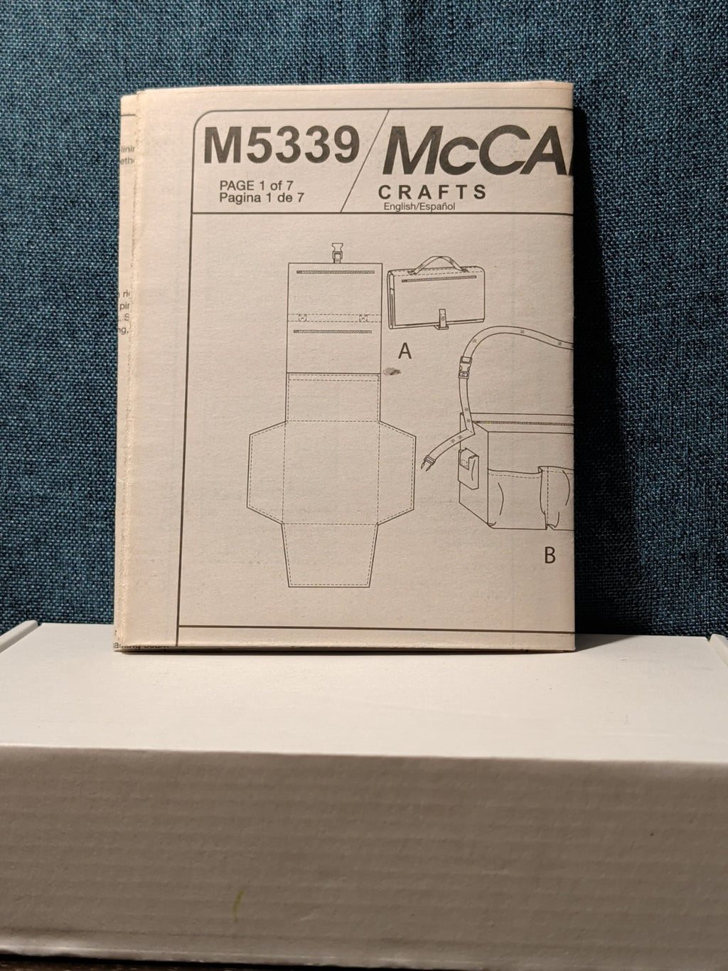 McCall's M5339 Diaper Bag Pattern 2007 Tote Changing Mat Bottle Bag UNCUT Kit