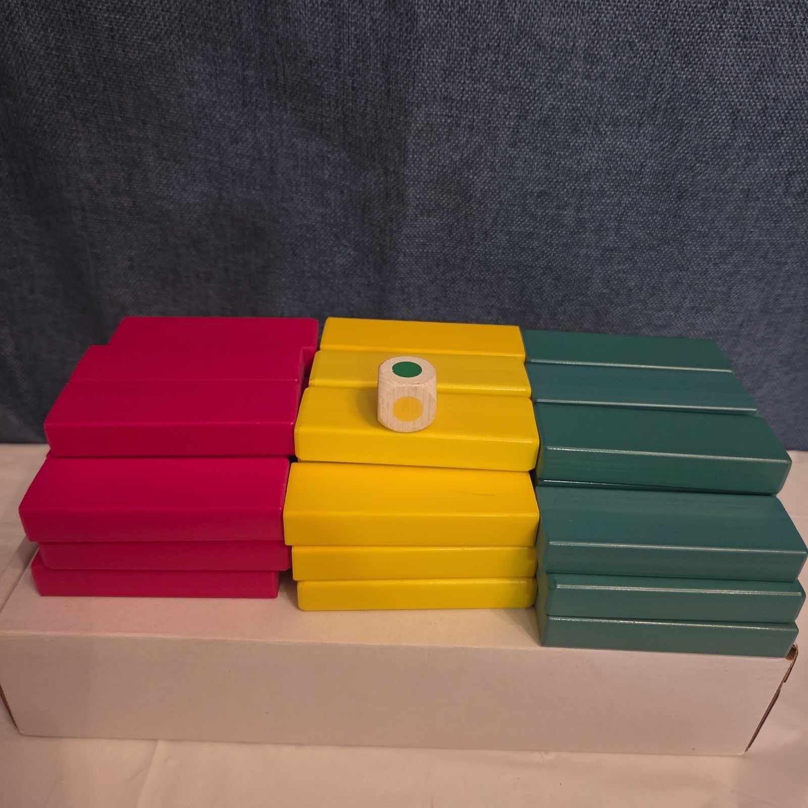 Vintage Discovery Toys Timber Wooden Block Stacking Game