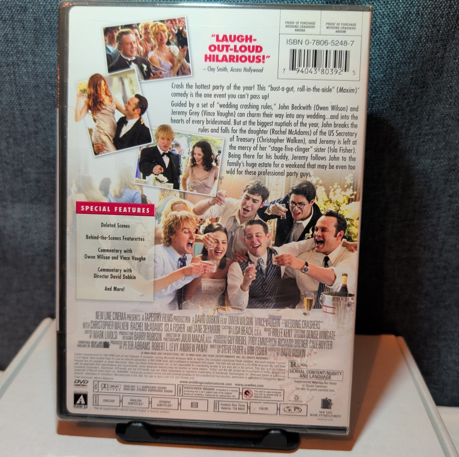 Wedding Crashers DVD 2005 Widescreen R Rated Platinum Series